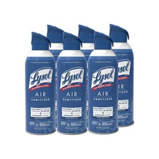 LYSOL Brand 19200-99351 10 oz Air Sanitizer Spray - White Linen (6/CT) New