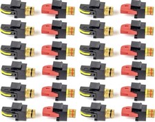 Speaker Snap Keystone Binding Posts 12 Pairs / 24 Pieces - Black