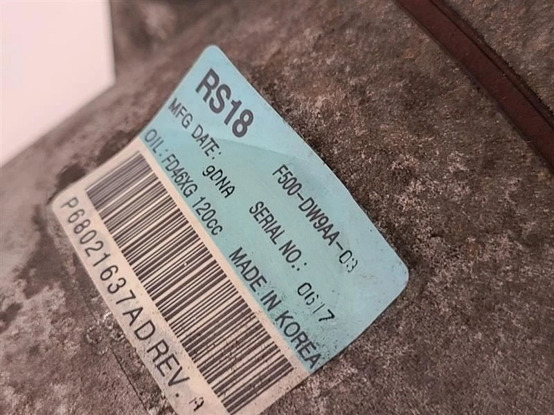 2011-2015 DODGE DURANGO AC Compressor Sem Traseiro AC 68021637AG - Imagem 3 de 4