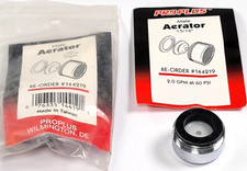 ProPlus Slotless Chrome Male Aerator, 15/16 IN., 2.0 GPM, 144219 2 pack 