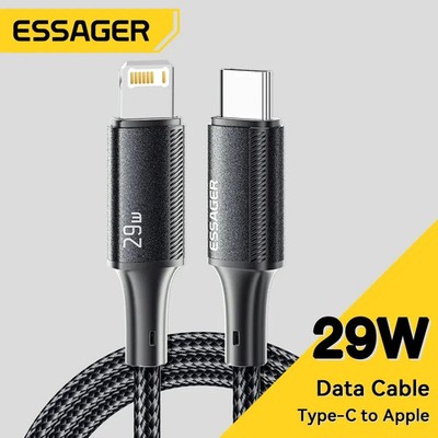 USB C to iPhone Charging Cable PD Fast Charge Cord for iPad MacBook Essager