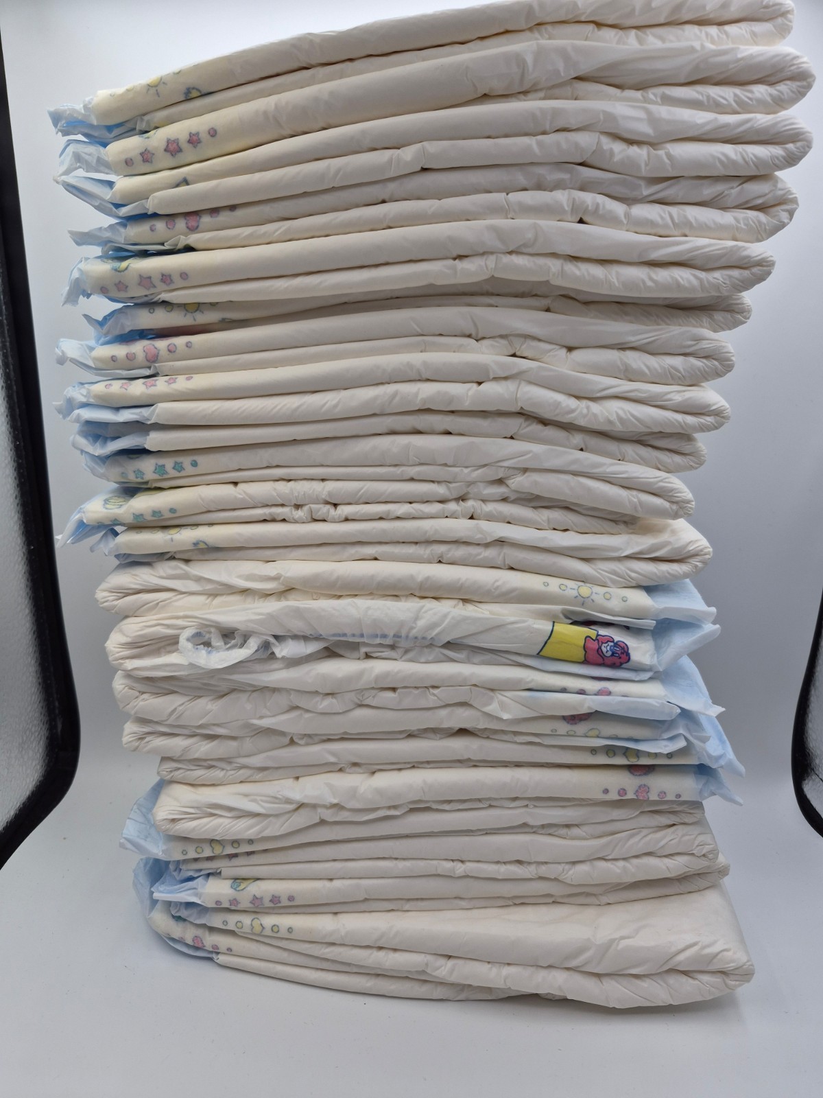 11x Maxi plus Pampers babydry plastic diapers vintage vtg nappies Boy