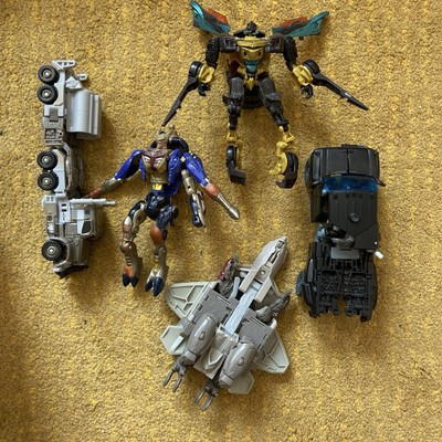 LOT x5 Loose Incomplete Deluxe/Voyager Transformers for parts/repair/custom