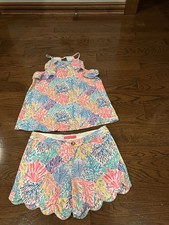 Lilly Pulitzer 2piece Shorts Set size 4