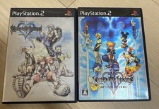 Kingdom Hearts Final Mix 1 I & 2 II 2Games set Sony PlayStation 2 PS2 Tested