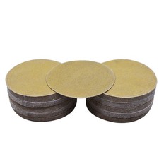 100 Pack 5 Inch 240 Grit Hook Loop Pads Sanding Discs NO-Hole Sand Paper