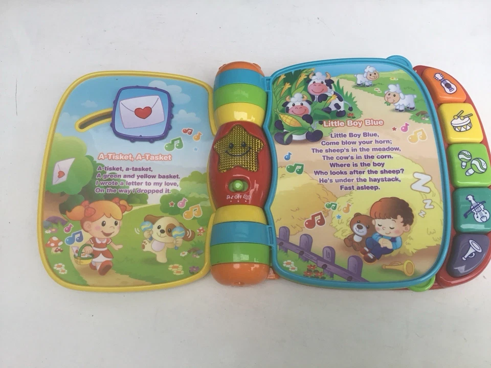 VTech Musical Rhymes Book for Babies/Toddlers Interactive Storybook Lights Music - Image 2 of 4