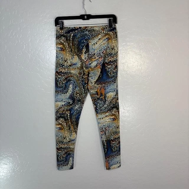 Pantalones Soft Surroundings Mujer XS Multicolor Estampado Mosaico Leggings Azul 2BB56 Foto 3 de 4