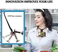 POV Neck Phone Mount Hands Free Vlog Selfie Holder Video Recording Stand