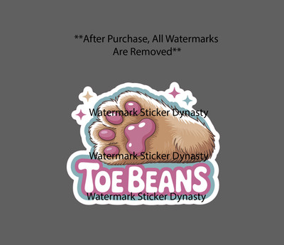 Toe Beans Sticker Waterproof Decal Dog Cat Foot Animal Pet Friend Cute Gift NEW