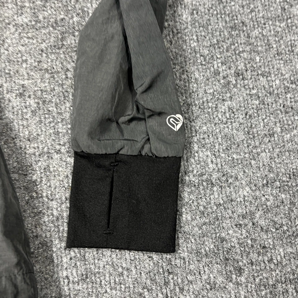 Purdue Boilermakers Jacket Womens Large Black NCAA Hooded Windbreaker Football - Image 2 of 4