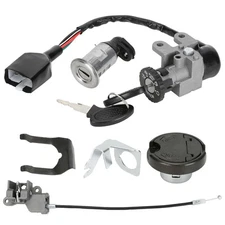 HIAORS GY6 50cc Ignition Switch Key Lock Gas Tank Cap Set Replacement for... 