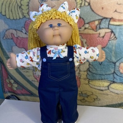 Handmade Cabbage Patch Kids  Overalls And Shirt Fits 16 -18  Dolls