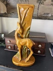 Royal Haeger MCM Ceramic Glaze Gazelle Vase Statue Deer