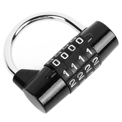 Combination Lock High Security Resettable Portable 4 Digit Padlock For Schoo SET