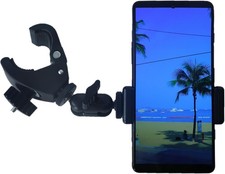 Phone Holder with Clamp for Golf Cart Universal Phone Mount Holder for Bicycle,
