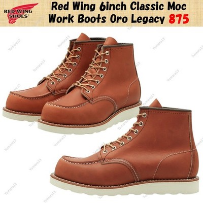 Red Wing 6inch Classic Moc Arbeitsstiefel Oro Legacy 875 Größe Herren Custom