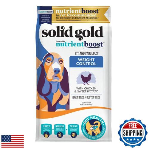Solid Gold Dog Food Dry - Fit and Fabulous Chicken w/Nutrientboost - Weight C