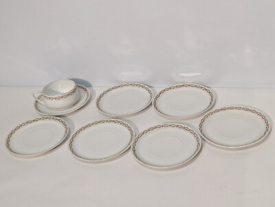 Lot of 8: Antique Rosenthal Selb Bavaria Donatello Roses Porcelain