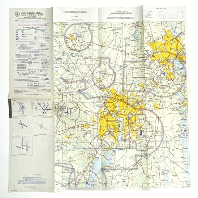washington dc local visual navigation chart aviation visual navigation chart