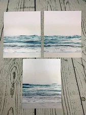 Ocean Waves Unframed Wall Art Print Set of Three Great Gift for Surfers 8x10