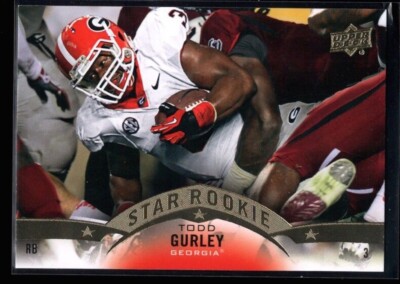 TODD GURLEY MINT RAMS STAR ROOKIE CARD #147 GEORGIA RC SP 15 2015 UPPER DECK UD