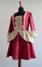 Short Rococo Mini Dress Baroque Brocade LARP Cosplay Costume Gothic Lolita Style
