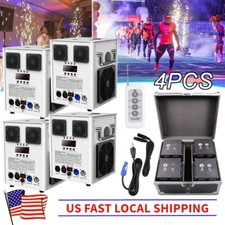 4PCS 700W Cold Spark Firework Machine Stage Effect Wedding DJ Party DMX w/Case