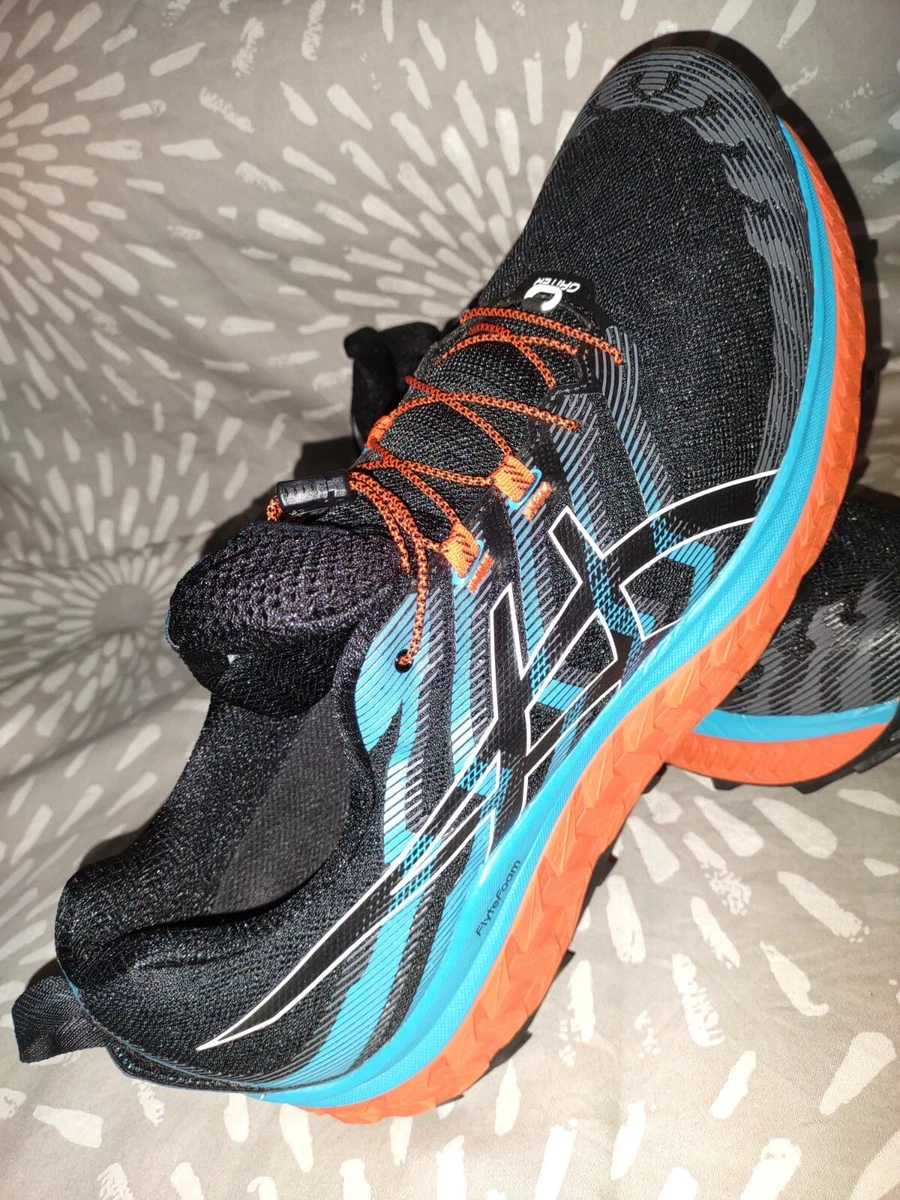 ASICS Trabuco Max Men s Hiking Shoes 1011B028 US 15 EU 50.5. BLK Dgtl Aqua