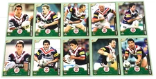 2006 SELECT NRL ACCOLADES CARD BASE CARD FULL TEAM SET SYDNEY ROOSTERS (10)