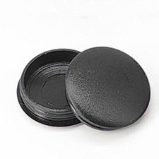 40Pcs 25mm Dia Plastic Concealed Hinge Hole Cover Hole Plugs, Black