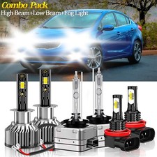 For Kia Optima 2011-2013 Led Hid Headlight High Low Beam Fog Light Bulbs Kit