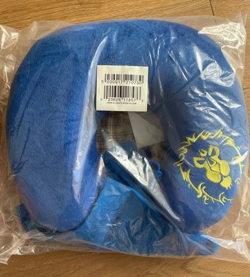 BRAND NEW - World of Warcraft Blue Alliance Neck Pillow - With Travel Bag - RARE