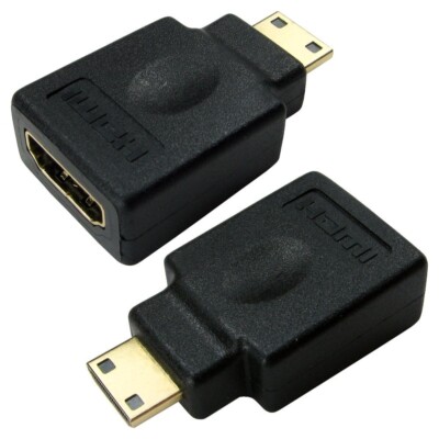 Mini HDMI (M) auf HDMI (F) Adapter wechselt einen Mini HDMI Port in HDMI Typ A Port