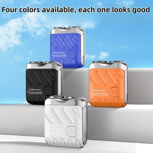 Portable Rotary Dual Ring Electric Shaver Rechargeable Waterproof Pocket Razor - Picture 5 of 18