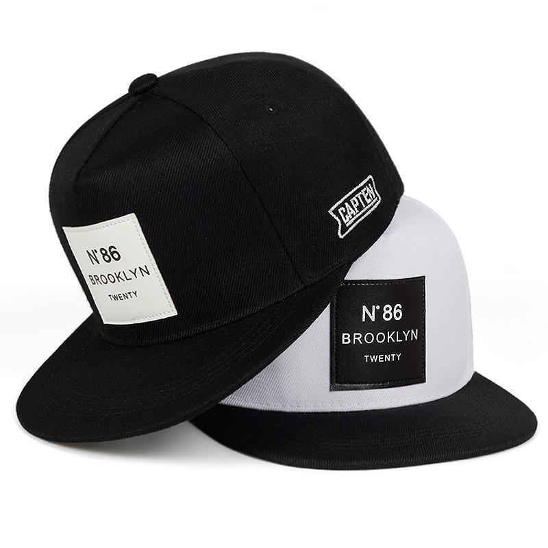 BROOKLYN Snapback Leather label N86 New-York Baseball Cap Adjustable  Hip-Hop Hat