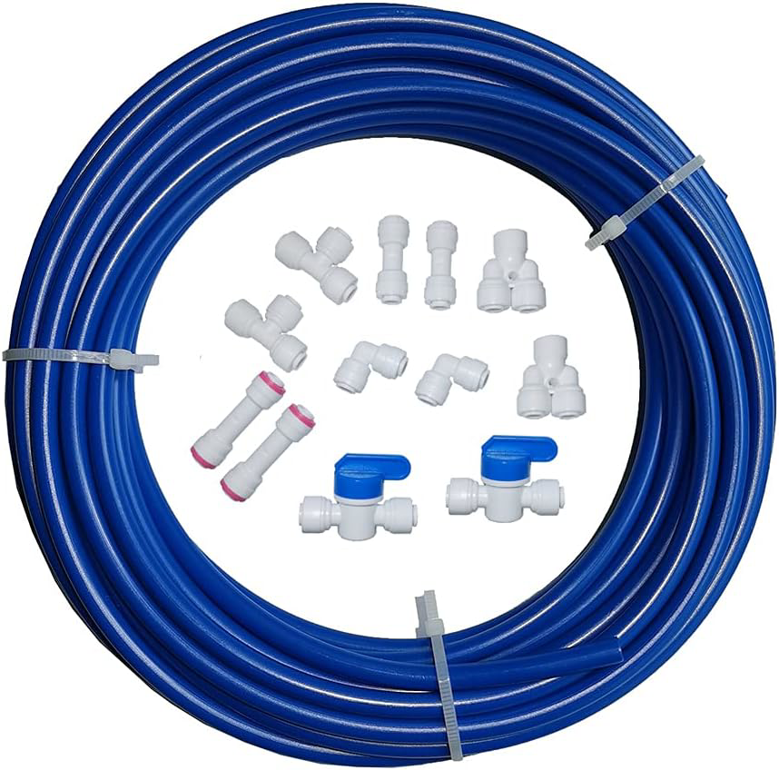 Malida Water purifier quick connector,RO water 1/4 tubing, RO water filter 1/4 +