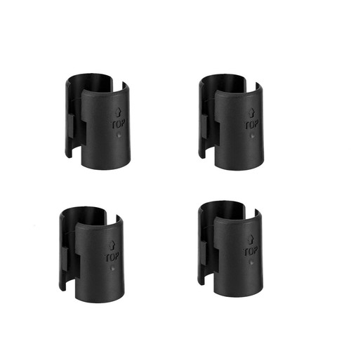 25mm Chrome Wire Shelving Shelf Locking Pole Clips Plastic Post Tube Clip Black✅ - Picture 12 of 14