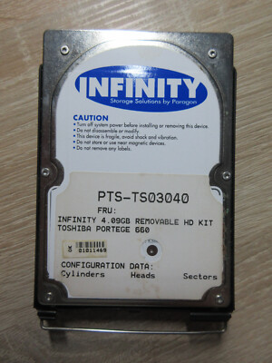 Toshiba Portege 660 CDT HDD 4090MB 2,5'' IDE 44 Pin HDD Festplatte Rarität  