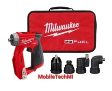 Milwaukee M12 FUEL Installation Tool Drill Driver 4-in-1 attachments Bag 2505-20