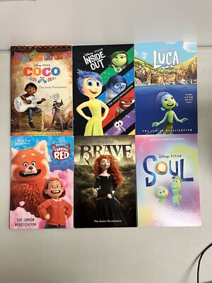 Pixar Junior Novelization 6 Book Collection! Brand New! No Box!
