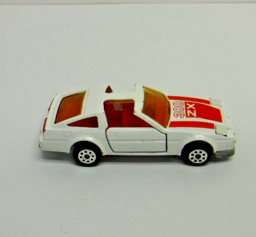 White Nissan 300 ZX Turbo Majorette Vintage 3