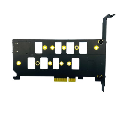 PCIE 4.0 auf M.2 SSD Adapter Karte Dual Disk NVME+SATA 22110 High Speed Stable - 第 3/3 張圖片
