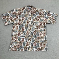 Vintage Fast Breakers Hawaiian Shirt Mens Extra Large Multicolored Made in USA