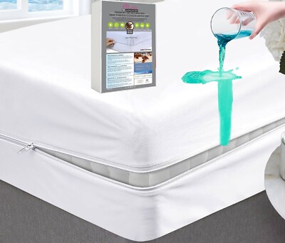Anti Bug wasserdichte Matratze mit Reißverschluss Total Encasement Protector Cover UK alle Größen