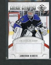 2012-13 Limited Crease Cleaners Materials Jersey Jonathan Bernier 33/99 *16101