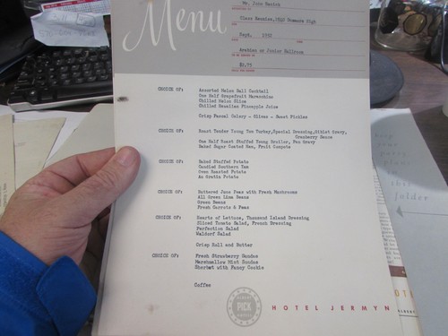 VINTAGE - HOTEL JERMYN - SCRANTON PA - CATERING INFOMATION GUIDE - 1952 - 第 4/6 張圖片