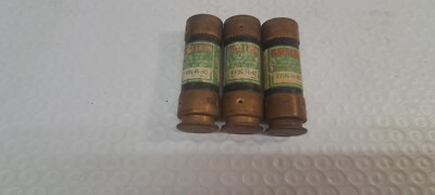 LOT OF 3 Bussmann FRN-R-40 Dual-Element Time Delay Fuse 40A 250V
