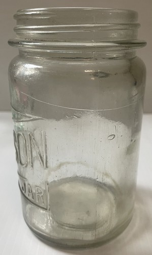 Agee Mason Jar Pint Glass Preserving Fruit Jar Straight AGM c1920s - Picture 4 of 24