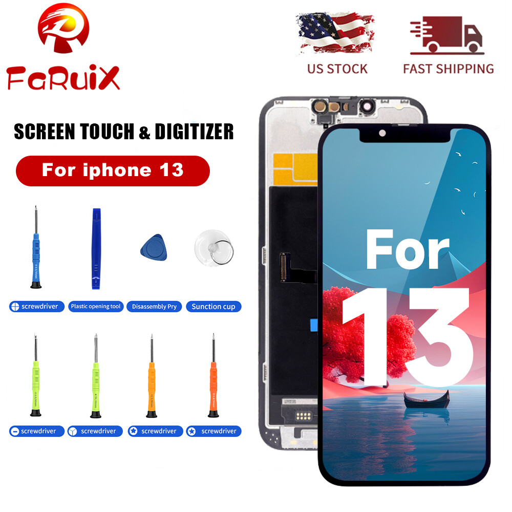 For iPhone 11 13 LCD Display 3D Touch Screen Replacement With 8PCS Repair Tools